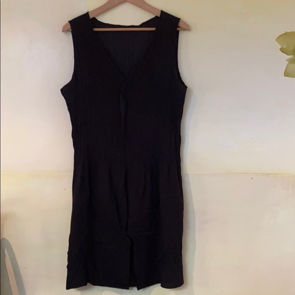 Babette SF Sleeveless Crinkle Pleat Tunic